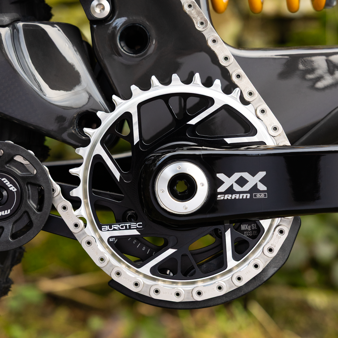 Burgtec 3mm Offset Thick Thin Chainring For SRAM 8 Bolt