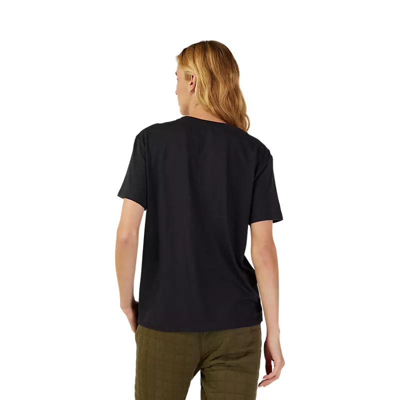 Fox Womens Fox Head Basic Tee - Black / Pink