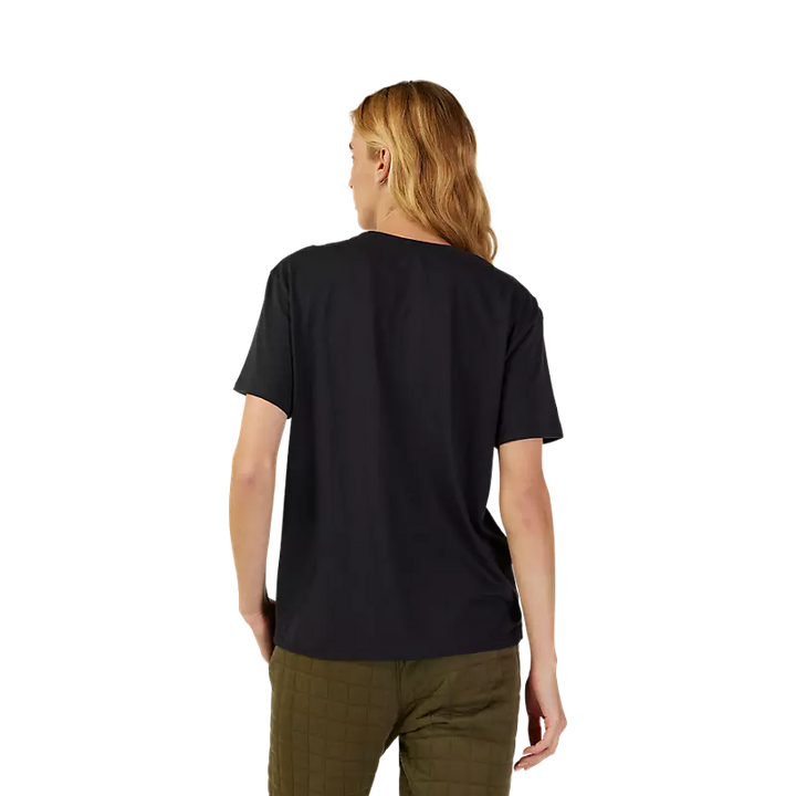 Fox Womens Fox Head Basic Tee - Black / Pink