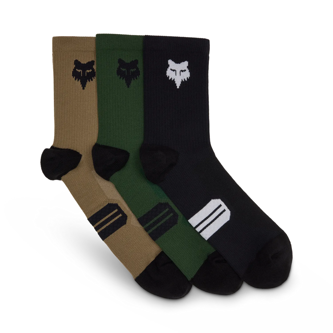 Fox Ranger 6" Socks Prepack Set Of 3 Pairs