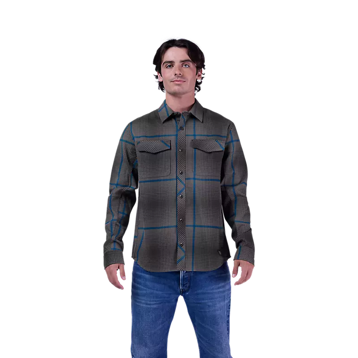 Fox Survivalist Fire Long Sleeve Flannel Shirt