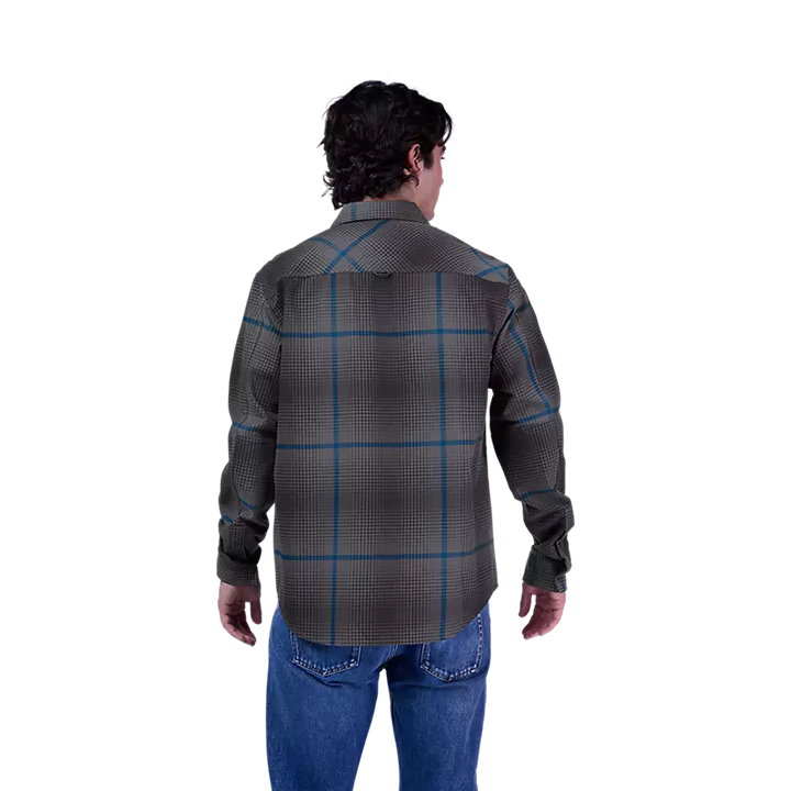 Fox Survivalist Fire Long Sleeve Flannel Shirt