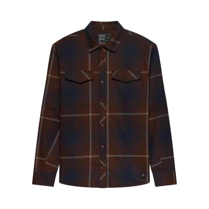 Fox Survivalist Fire Long Sleeve Flannel Shirt