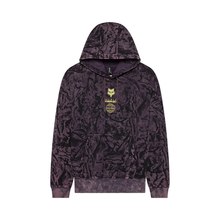 Fox Image Print Fleece Pullover
