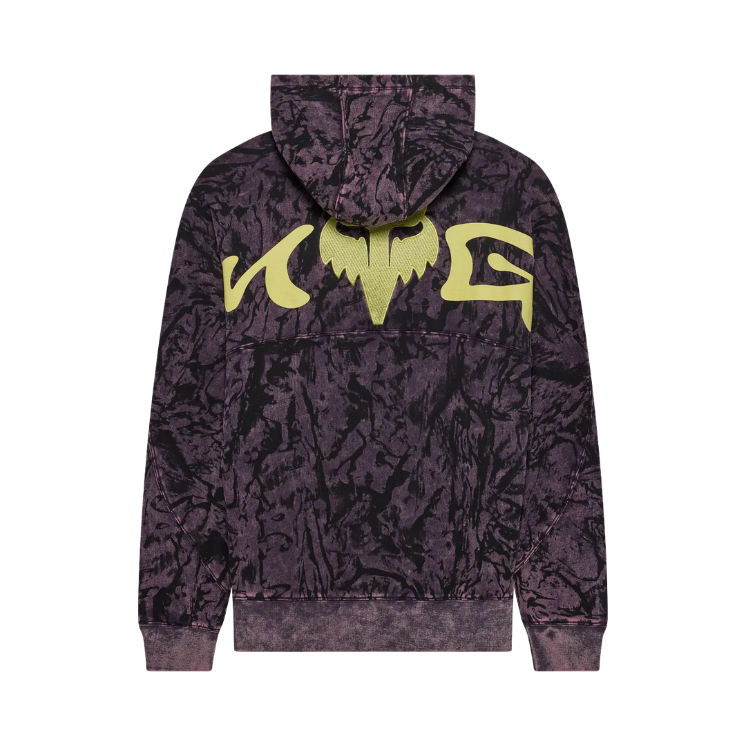 Fox Image Print Fleece Pullover
