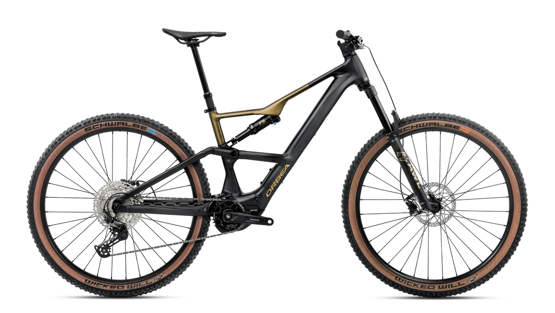 2026 Orbea Rise SL H30 540W EMTB Diamond Black - Splash Olive Green (Matt)