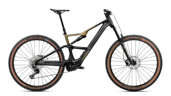 2026 Orbea Rise SL H30 540W EMTB Diamond Black - Splash Olive Green (Matt)