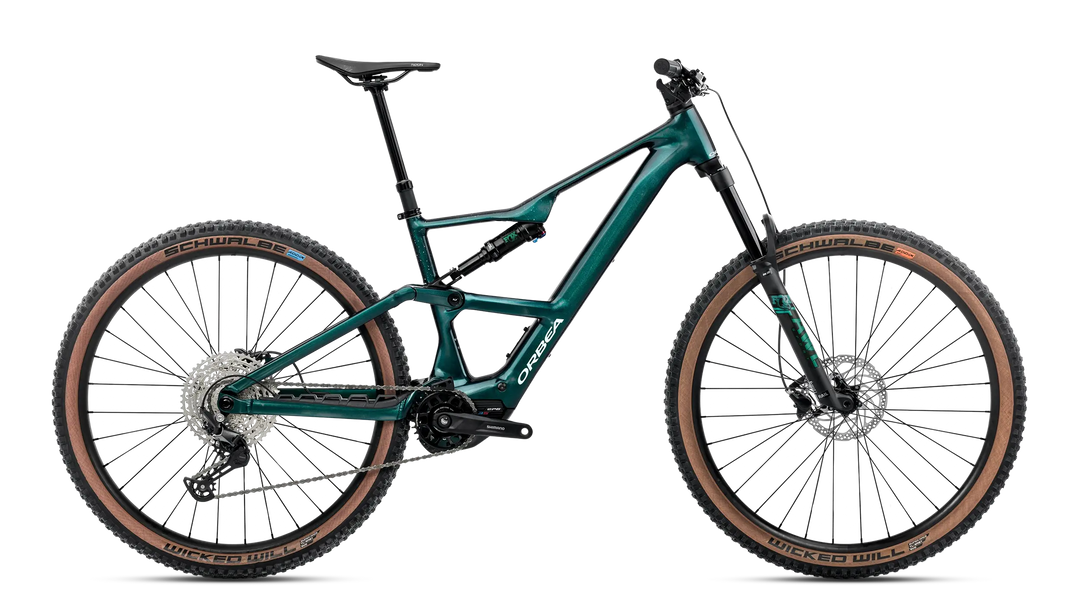 2026 Orbea Rise SL H30 540W EMTB Escape Green - Splash Ice Green (Gloss)