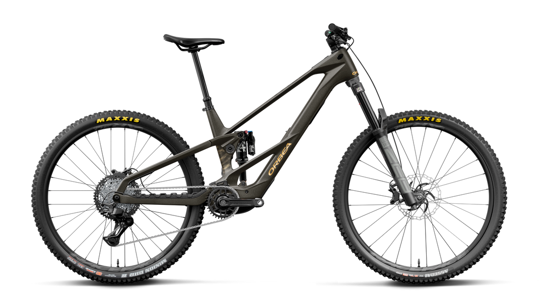 2027 Orbea Wild LT M20 EMTB Magic Gold C. View (Matt) - Titan Gold (Gloss)
