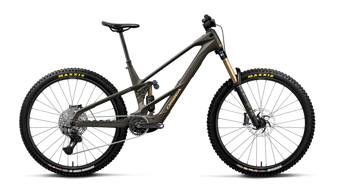 2027 Orbea Wild LT M10 EMTB Magic Gold C. View (Matt) - Titan Gold (Gloss)