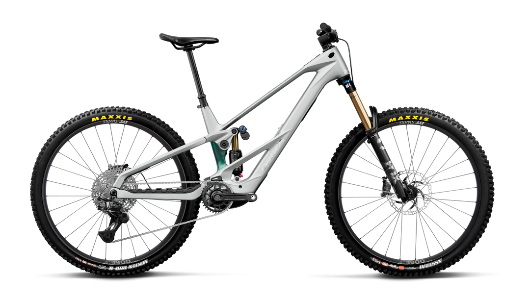 2027 Orbea Wild LT M10 EMTB Smooth Silver (Matt) - Escape Green C. View (Gloss)
