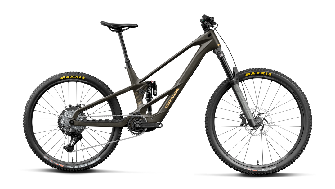 2027 Orbea Wild LT M20 Mullet EMTB Magic Gold C. View (Matt) - Titan Gold (Gloss)