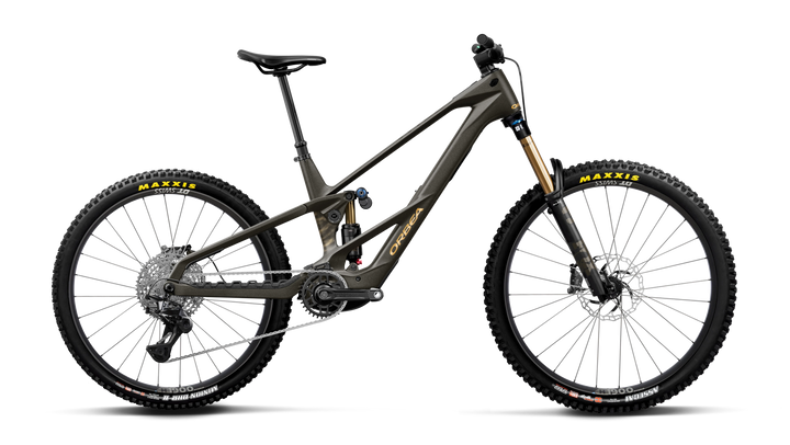 2027 Orbea Wild LT M10 Mullet EMTB Magic Gold C. View (Matt) - Titan Gold (Gloss)