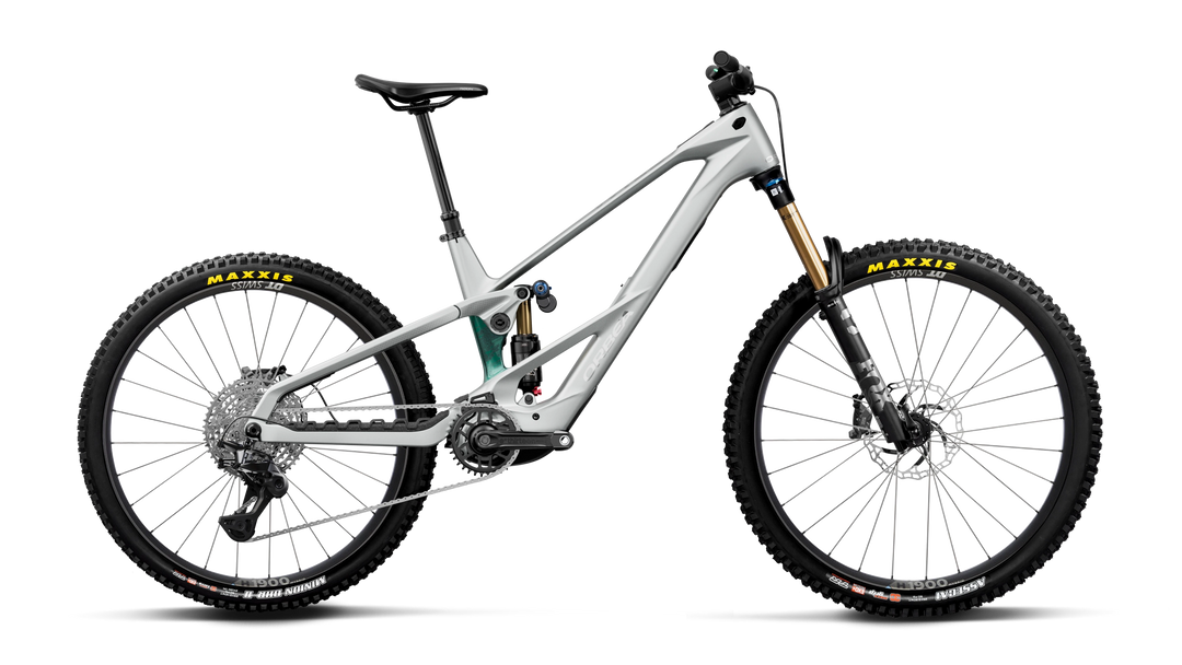 2027 Orbea Wild LT M10 Mullet EMTB Smooth Silver (Matt) - Escape Green C. View (Gloss)
