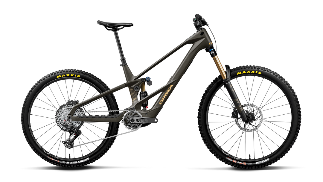 2027 Orbea Wild LT M-Team RS Mullet EMTB Magic Gold C. View (Matt) - Titan Gold (Gloss)