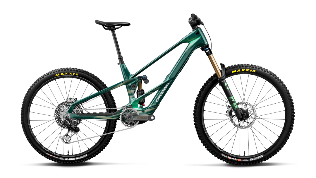 2027 Orbea Wild LT M-LTD RS Mullet EMTB Escape Green C. View - Mintalized (Gloss)