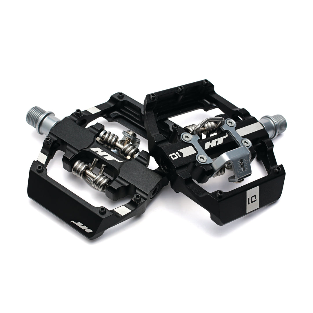 HT D-1 1/2 Clip Pedals Black